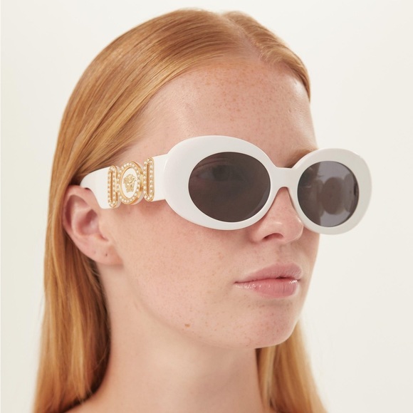 NEW VERSACE VE4426U 314/87 MEDUSA SUNGLASSES MOD 4426U WHITE EYEWEAR VE4426BU - Picture 6 of 15